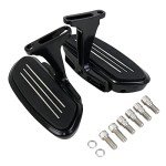 Black Motorcycle Footboards for Harley Touring Models