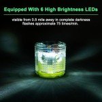 Solar Strobe Warning Light with Magnetic Base