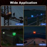 Solar Strobe Warning Light with Magnetic Base