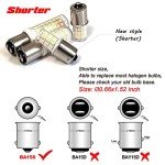 BA15S LED Bulbs 6000K Daylight White - 5 Pack