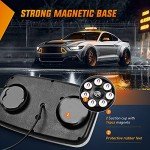 Nilight 12 Inch Magnetic Strobe Lights for Vehicles