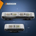 Nilight 12 Inch Magnetic Strobe Lights for Vehicles