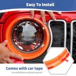 2024 Wrangler Grille Inserts & Headlight Covers Set