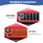 2024 Wrangler Grille Inserts & Headlight Covers Set