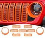 2024 Wrangler Grille Inserts & Headlight Covers Set