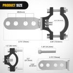 Motorcycle Light Bar Tube Clamp Mounting Brackets