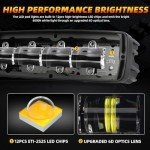 DERI 6 Inch LED Light Bar - 2PCS 6000LM