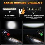 DERI 6 Inch LED Light Bar - 2PCS 6000LM