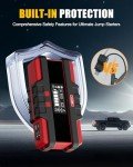 Portable 2500A Car Battery Jump Starter & Charger