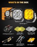 Auxbeam 100W Color Play 3 Inch LED Pod Lights