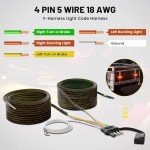 Oyviny 4-Pin 50FT Trailer Wiring Harness Kit