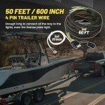 Oyviny 4-Pin 50FT Trailer Wiring Harness Kit