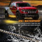 60" Amber Strobe Light Strips for Trucks & SUVs