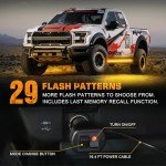 60" Amber Strobe Light Strips for Trucks & SUVs