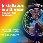 Rainbow LED Bike Wheel Lights for Night Riding