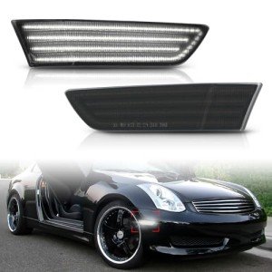 Bestview White Side Marker Lights for Infiniti G35