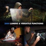 Rumiom Solar Rechargeable LED Flashlight with Strobe