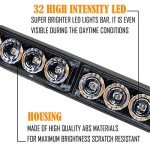 36-Inch Amber/Green Emergency Strobe Light Bar