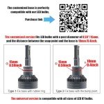 H7 LED Headlight Bulb Adapters for KIA & Hyundai