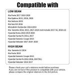 H7 LED Headlight Bulb Adapters for KIA & Hyundai