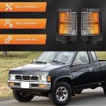 KAKSEY Black Turn Signal Lights for Nissan Pickup
