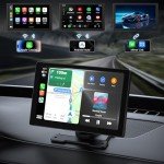 9'' Wireless Car Stereo with Android Auto & Apple Carplay, Dash Cam, Backup Camera