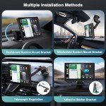 9'' Wireless Car Stereo with Android Auto & Apple Carplay, Dash Cam, Backup Camera