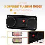 BooYu Rechargeable LED Emergency Strobe Light Set