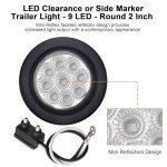 Red LED Trailer Side Marker Lights Kit - 10 Pcs
