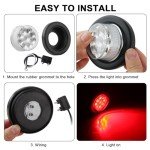 Red LED Trailer Side Marker Lights Kit - 10 Pcs