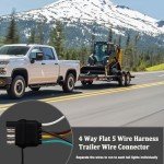 Seamaka 26FT 4-Pin Trailer Wiring Harness Kit
