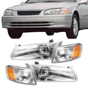Toyota Camry 1997-1999 Halogen Headlight Assembly Pair