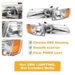 Toyota Camry 1997-1999 Halogen Headlight Assembly Pair