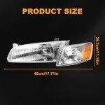 Toyota Camry 1997-1999 Halogen Headlight Assembly Pair