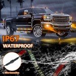 Amber White LED Strobe Light Strips for Trucks
