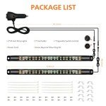 Amber White LED Strobe Light Strips for Trucks