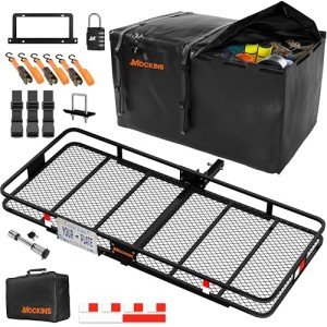 Mockins XXL Folding Trailer Hitch Cargo Carrier Kit