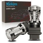 Yorkim 3157 Red LED Bulbs - 2 Pack