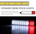 Fluher 2 PCS LED Door Panel Warning Lights