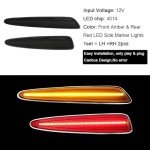 4PCS LED Side Marker Lights for Chevy Corvette C6