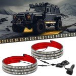 SEISSO 71" LED Strobe Light Strips for Vehicles