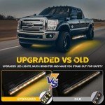 SEISSO 71" LED Strobe Light Strips for Vehicles