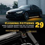 SEISSO 71" LED Strobe Light Strips for Vehicles