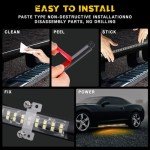 SEISSO 71" LED Strobe Light Strips for Vehicles