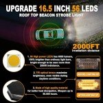 ASPL 16.5" Magnetic Strobe Light for Vehicles
