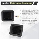 Smoke Lens LED License Plate Lights for F150