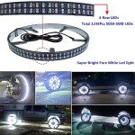 17" Quad Row White Wheel Ring Lights with Remote