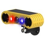 HULPPRE Solar Motion Sensor Alarm with Strobe Light