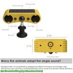 HULPPRE Solar Motion Sensor Alarm with Strobe Light
