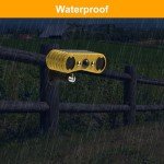 HULPPRE Solar Motion Sensor Alarm with Strobe Light